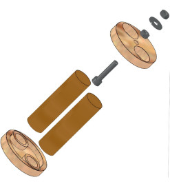 Motor Mount 50 mm - 2 x 18