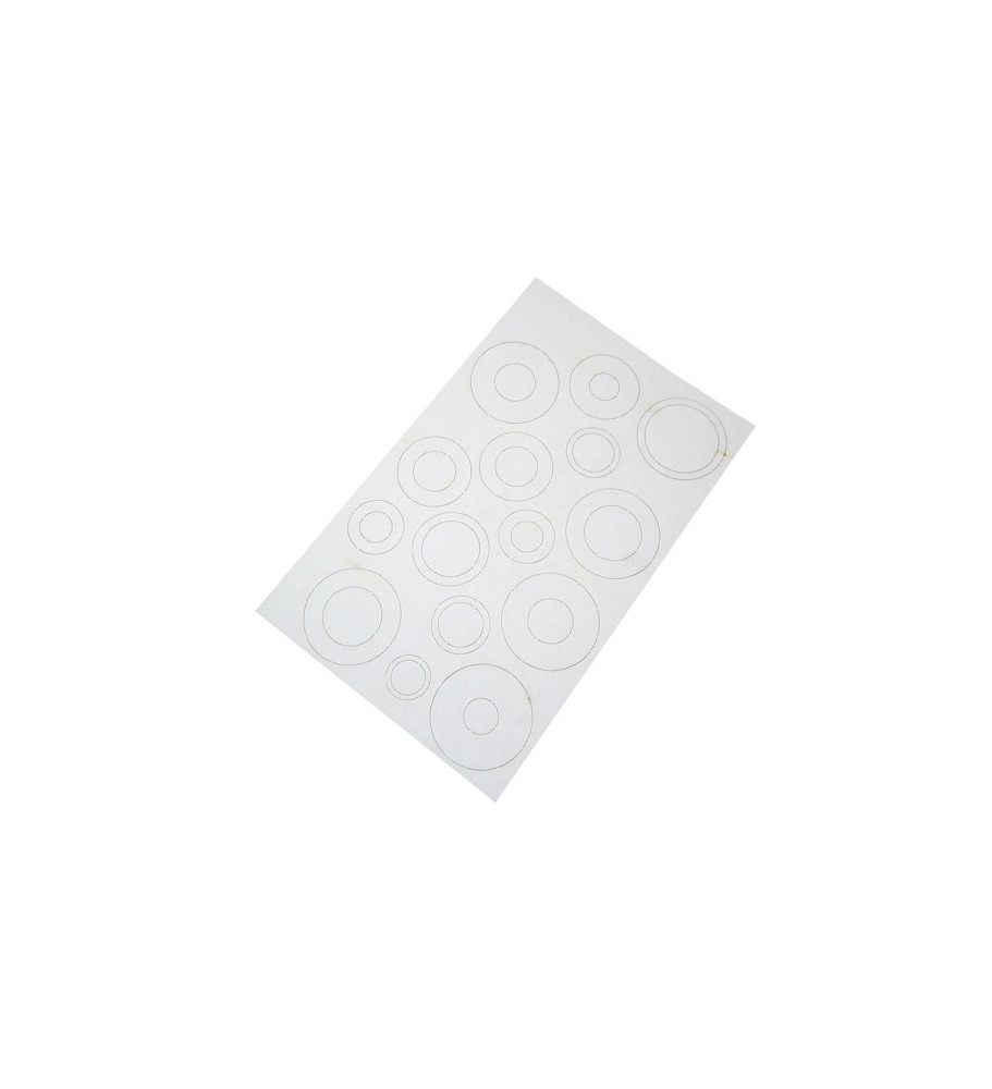 Lasergeschnittene Zentrierringe und Papieradapter - Estes