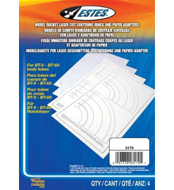 Anillos de centrado y adaptadores de papel – Estes