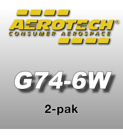 G74-6W Economax (2 pcs.) - Aerotech Single Use Motors 29 mm