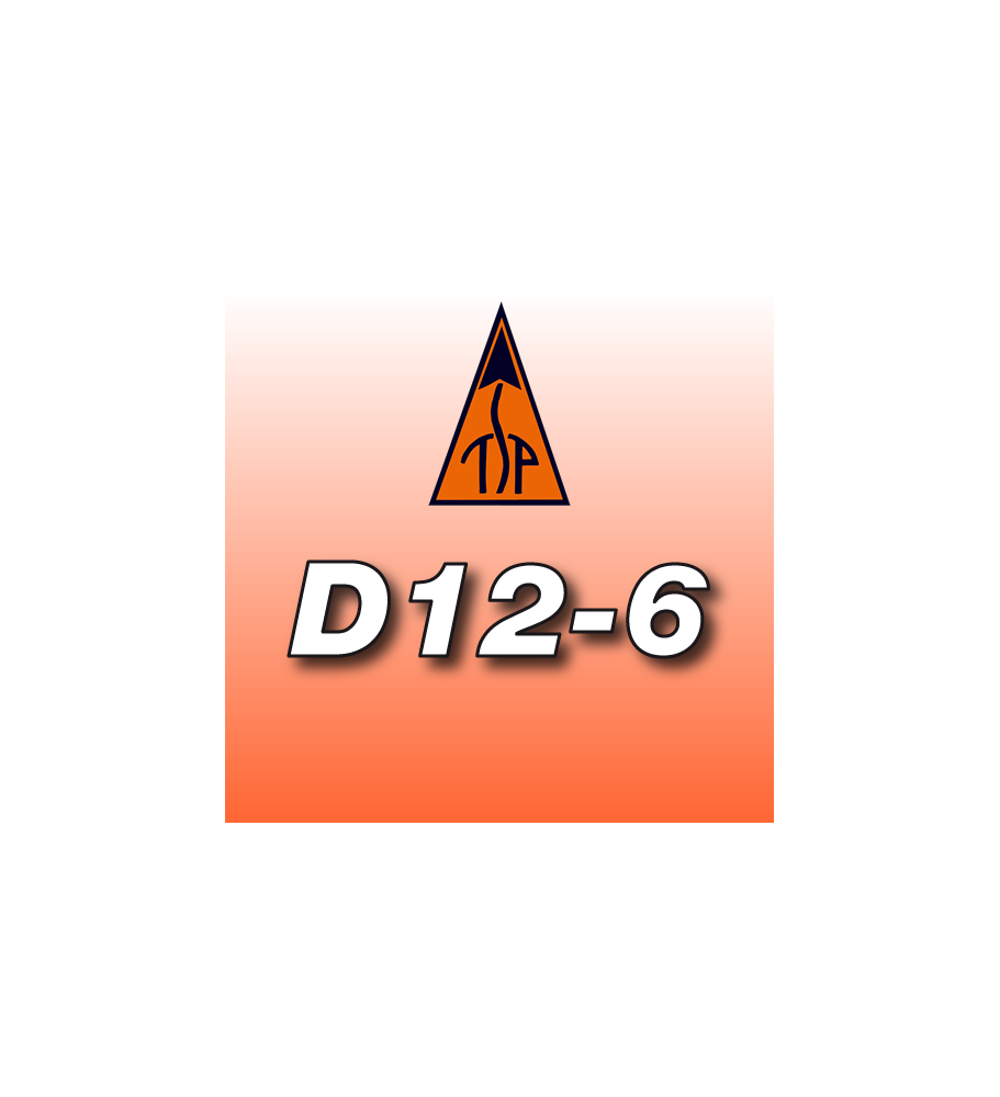 D12-6 - Jednorázový motor TSP 24 mm (3 ks.)