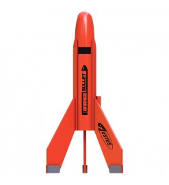 Orange Bullet, replica of historical prototype model rocket.