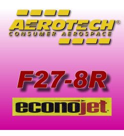 F27-8R Econojet (2 pz.) - Motori Aerotech monouso 29 mm