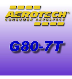 G80-7T - Motor na jedno použití Aerotech 29 mm