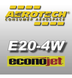 E20-4W Econojet - Moteurs à usage unique Aerotech 24 mm